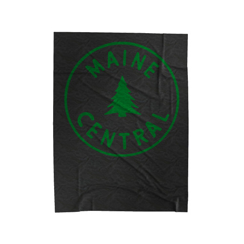 Maine Central Railroad Logo Velveteen Blanket