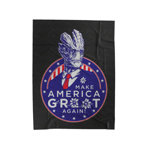 Make America Groot Again Donald Trump Parody Velveteen Blanket