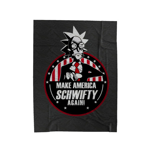 Make America Schwifty Again Velveteen Blanket