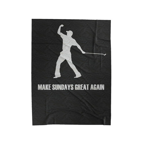 Make Sundays Great Again Velveteen Blanket