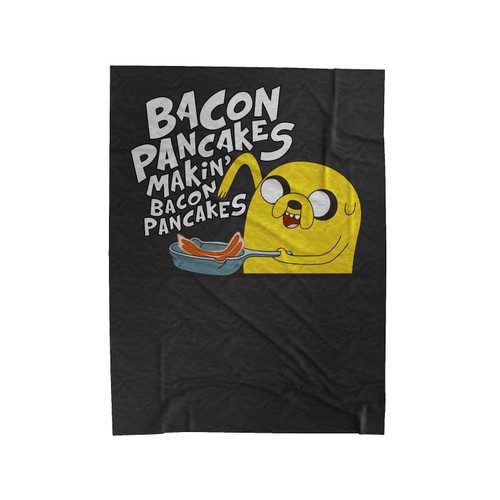 Makin' Bacon Pancakes Adventure Time Jake Inspired Velveteen Blanket