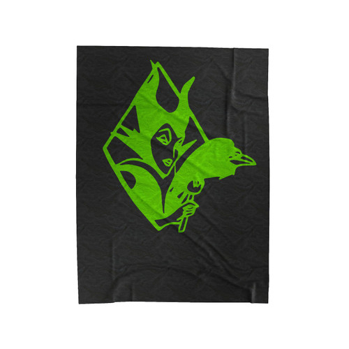 Maleficent Vinyl Decal Velveteen Blanket