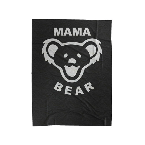 Mama Bear Best Mom Ever Funny Vintage Velveteen Blanket