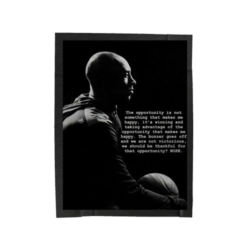 Mamba Mentality Black Velveteen Blanket
