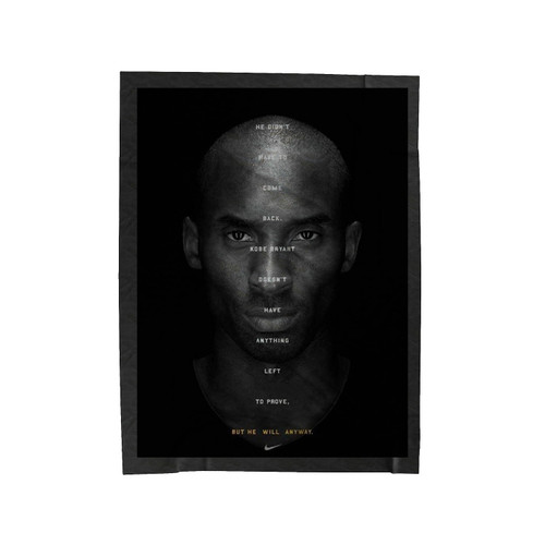 Mamba Mentality Black 1 Velveteen Blanket