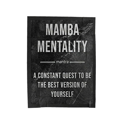 Mamba Mentality Definition Velveteen Blanket