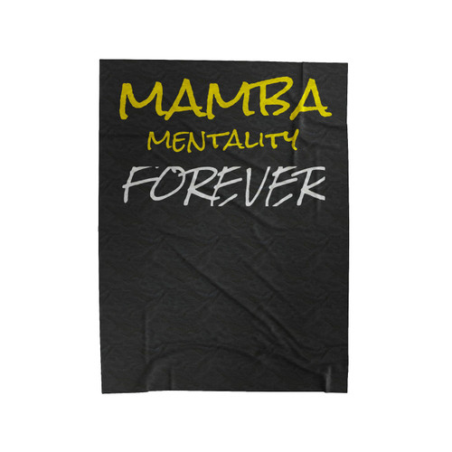 Mamba Mentality Forever Velveteen Blanket