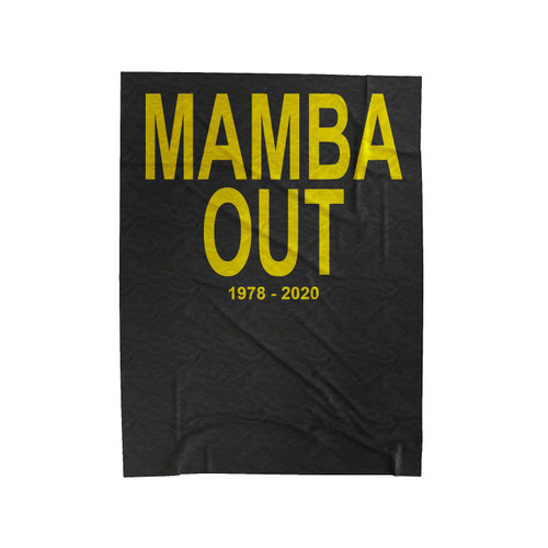 Mamba Out 1 Velveteen Blanket