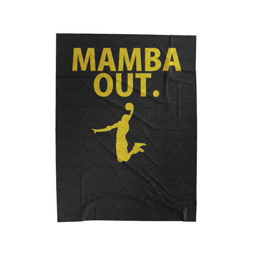 Mamba Out Kobe Bryant Retirement Mamba Farewell Nba Basketball Velveteen Blanket