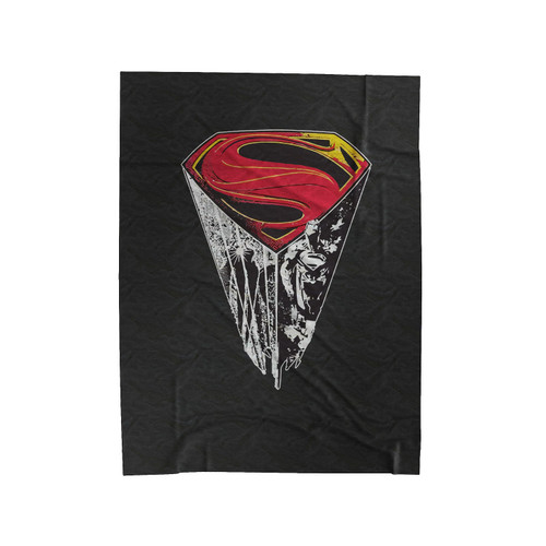 Man Superhero Of Steel Velveteen Blanket