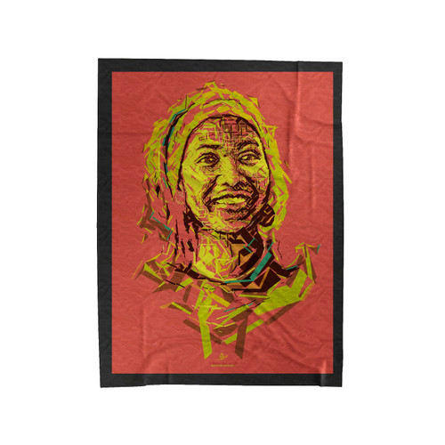 Marcia Griffiths Abstract Art Velveteen Blanket