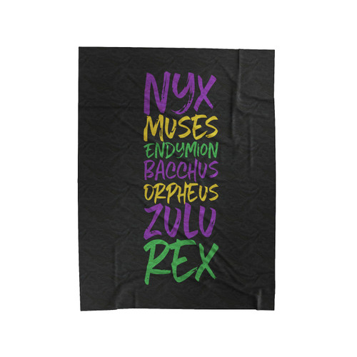 Mardi Gras New Orleans Running Hiking Gym Sport Runner Yoga Funny Thanksgiving Christmas Funny Quotes Velveteen Blanket