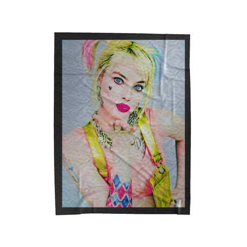 Margot Robbie Harley Quinn 2020 Velveteen Blanket