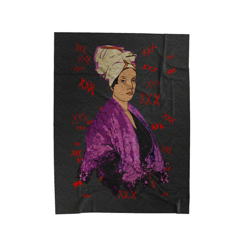 Marie Laveau Voodoo Queen Velveteen Blanket