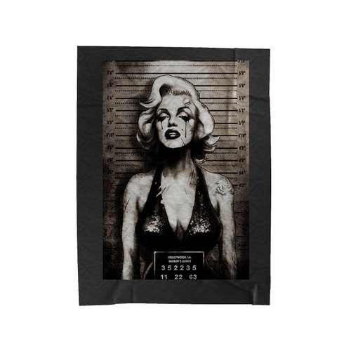 Marilyn Monroe Gangsta Velveteen Blanket