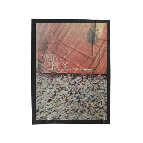 Marilyn Monroe Nude Red Velvet Velveteen Blanket