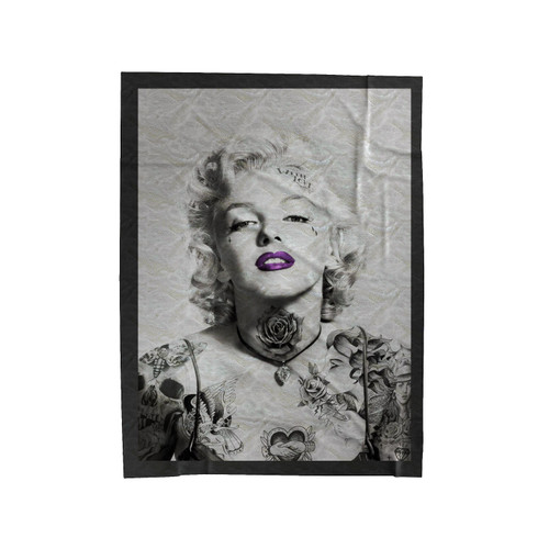 Marilyn Monroe Steampunk Tattoo Velveteen Blanket