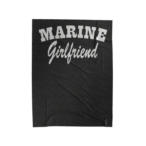 Marine Girlfriend Velveteen Blanket