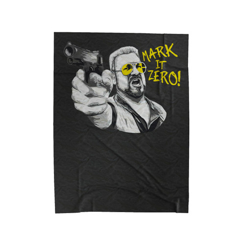 Mark It Zero Funny Vintage Big Walter Quote 3 Velveteen Blanket