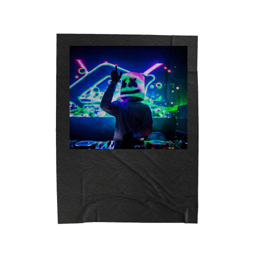 Marshmello Dj Mello Mask Music Velveteen Blanket