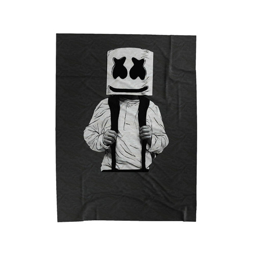 Marshmello Edm Dj Music Velveteen Blanket