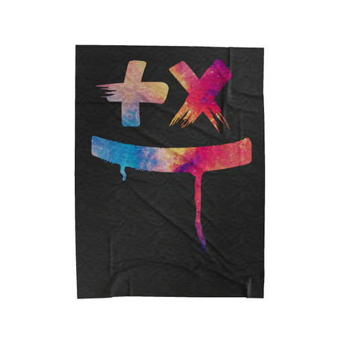 Marshmello Logo Galaxy Velveteen Blanket
