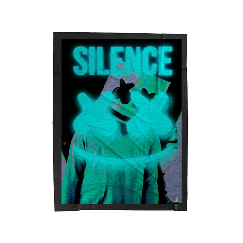 Marshmello Silence Velveteen Blanket