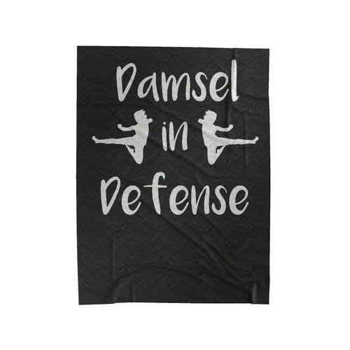 Martial Arts Damsel In Defense Velveteen Blanket