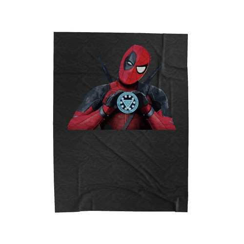 Marvel Comics Deadpool Iron Man Spiderman Velveteen Blanket