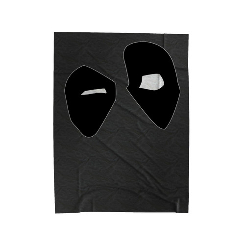 Marvel Deadpool Mask Logo Velveteen Blanket