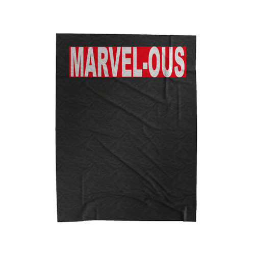 Marvel-Ous Marvel Logo Velveteen Blanket