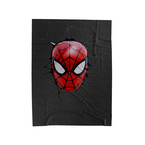 Marvels Spiderman Face Velveteen Blanket