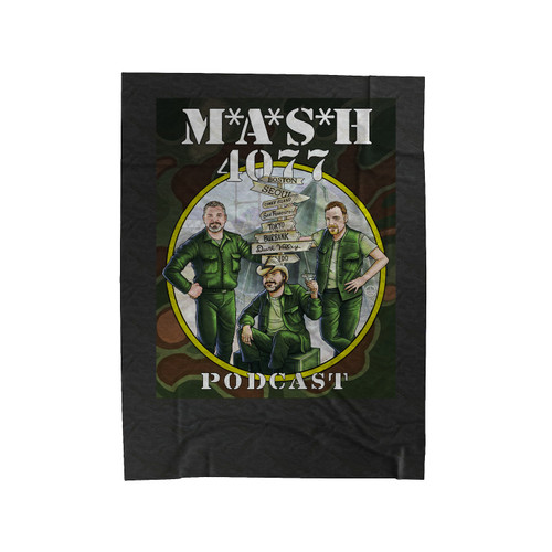 Mash 4077 Podcast Velveteen Blanket