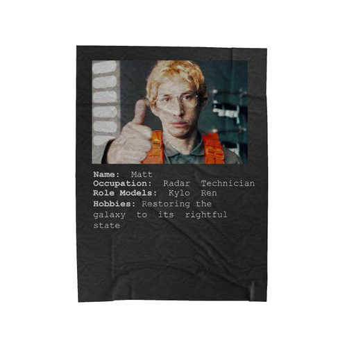 Matt The Radar Technician 1 Velveteen Blanket
