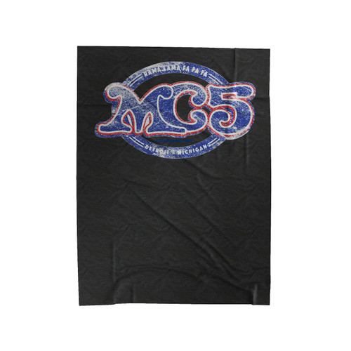 Mc5 Vintage Logo Velveteen Blanket