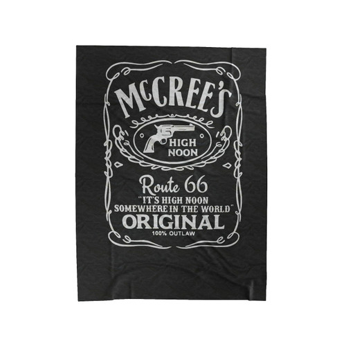 Mccree's High Noon Inspired Top Overwatch Route 66 Gamer Velveteen Blanket