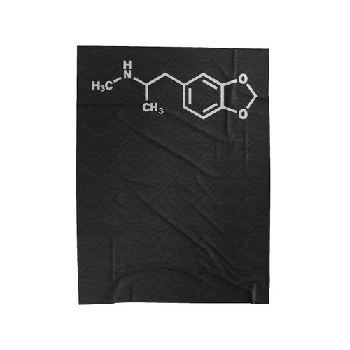 Mdma Ecstasy Molecule Rave Dance Funny Velveteen Blanket