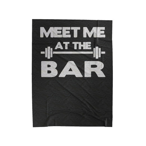 Meet Me At The Bar Velveteen Blanket