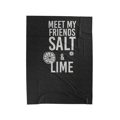 Meet My Friends Salt And Lime Velveteen Blanket