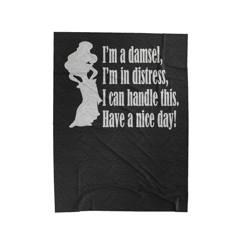 Meg Hercules Damsel In Distress Velveteen Blanket