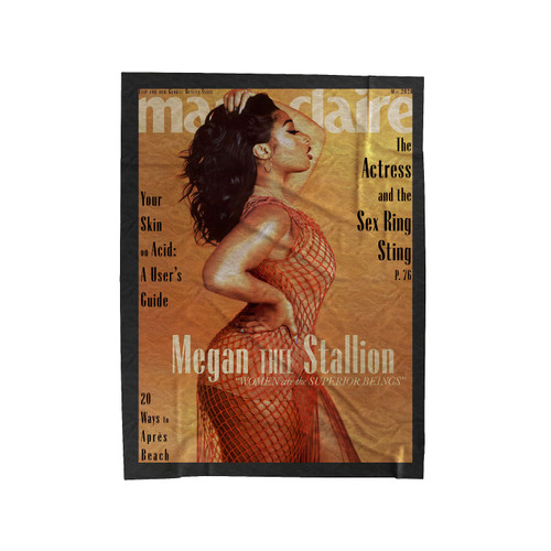 Megan Thee Stallions Marie Claire May Cover Shoot Velveteen Blanket