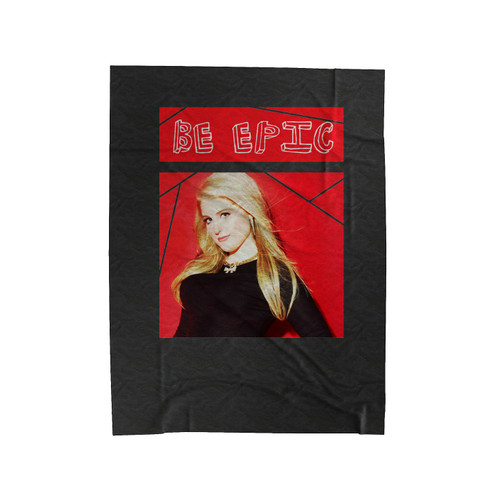 Meghan Trainor Red Be Epic Velveteen Blanket