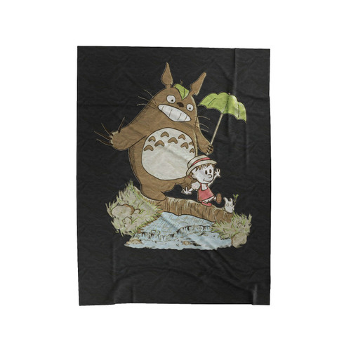 Mei And Toto Velveteen Blanket