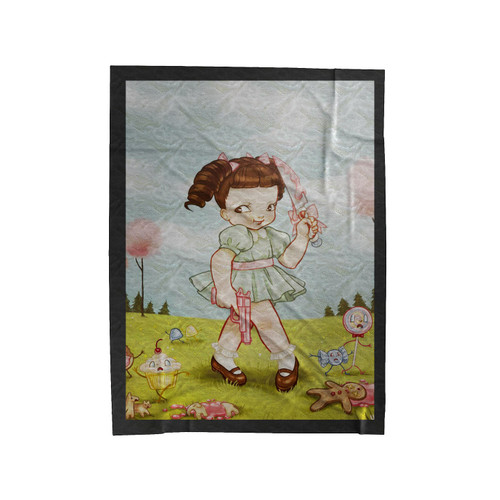 Melanie Martinez Knife 1 Velveteen Blanket