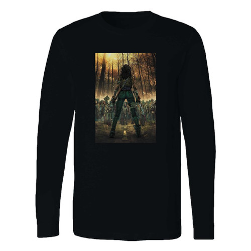 This classic fit the walking dead michonne classic tv series 2 long sleeve shirt is casually elegant and very comfortable. With fine quality print to make one stand out, it's a perfect fit for every occasion.