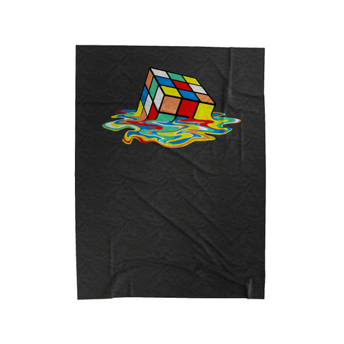 Melting Rubix Cube Big Bang Theory Birthday Velveteen Blanket
