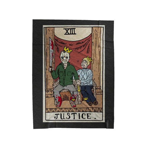Men's Horror Arcana - Justice Velveteen Blanket