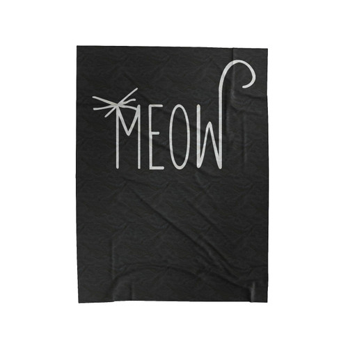 Meow Cat Lover Velveteen Blanket