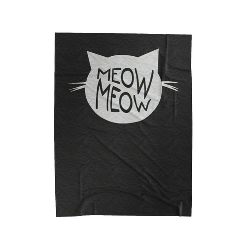 Meow Meow Cat Lovers Cute Cat Velveteen Blanket