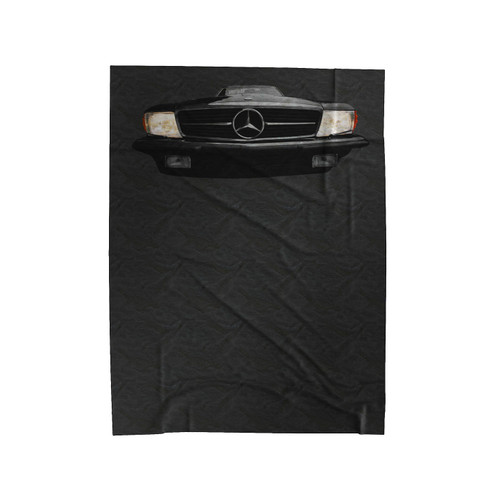 Mercedes Benz Sl R107 500 Headlights Glow Velveteen Blanket
